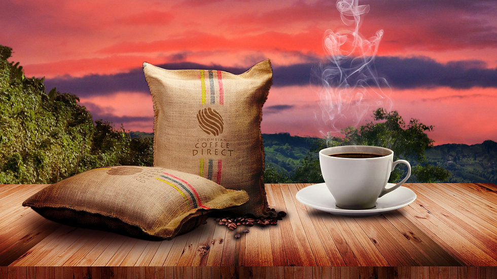 Colombian coffee direct coffee cup